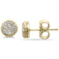 .15ct G SI 10K Yellow Gold Round Shape Diamond Stud Earrings