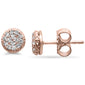 .17ct G SI 10K Rose Gold Round Shape Diamond Stud Earrings