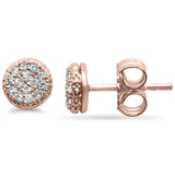 <span>DIAMOND CLOSEOUT! </span>.17ct G SI 10K Rose Gold Round Shape Diamond Stud Earrings