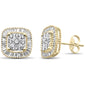 <span style="color:purple">SPECIAL!</span> .65ct G SI 10K Yellow Gold Diamond Baguette & Diamond Earrings