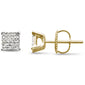 .09ct G SI 10K Yellow Gold Diamond Fine Stud Earrings