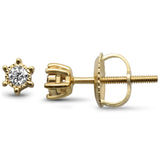 <span>DIAMOND CLOSEOUT! </span>.10ct G SI 10K Yellow Gold Diamond Stud Earrings
