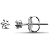 <span>DIAMOND CLOSEOUT! </span>.09ct G SI 10K White Gold Diamond Stud Earrings