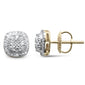 .37ct G SI 10K Yellow Gold Diamond Fashion Earrings