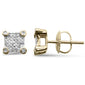 .09ct G SI 10K Yellow Gold Diamond Fashion Earrings