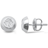 <span>DIAMOND CLOSEOUT! </span>.07ct G SI 10K White Gold Diamond Round Shaped Fashion Earrings