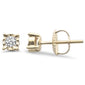.13ct G SI 10K Yellow Gold Diamond Fashion Earrings