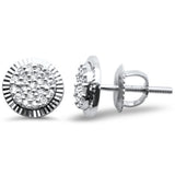 .14ct G SI 10K White Gold Diamond Round Shaped Fashion Earrings