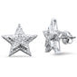 <span style="color:purple">SPECIAL!</span> .38ct G SI 10K White Gold Diamond Star Earrings