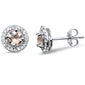 <span>GEMSTONE CLOSEOUT </span>! .98ct G SI 10KT White Gold Morganite Gemstone & Diamond Earrings