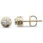 .10ct G SI 10KT Yellow Gold Diamond Round Stud Earrings