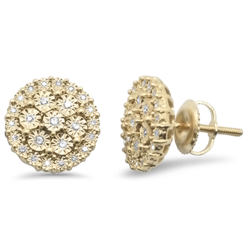 <span style="color:purple">SPECIAL!</span> .11ct G SI 10KT Yellow Gold Diamond Round Shaped Earrings