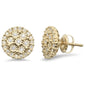 .11ct G SI 10KT Yellow Gold Diamond Round Shaped Earrings