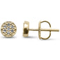 .09ct G SI 10KT Yellow Gold Diamond Fashion Stud Earrings