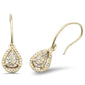 <span style="color:purple">SPECIAL!</span> .15ct G SI 10KT Yellow Gold Diamond Pear Shape Dangling Earrings