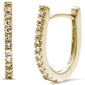 .14ct G SI 10KT Yellow Gold Diamond Hoop Earrings