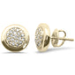 .27ct G SI 10K Yellow Gold Diamond Round Button Stud Shaped Earrings