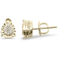 .10ct G SI 10K Yellow Gold Diamond Pear Shaped Earrings
