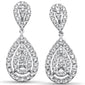 <span style="color:purple">SPECIAL!</span> 1.49ct G SI 14K White Gold Diamond Pear Shape Dangling Earring