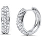<span style="color:purple">SPECIAL!</span> .75ct G SI 14K White Gold Diamond Hoop Earring
