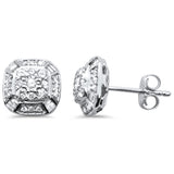 <span>DIAMOND CLOSEOUT! </span> .48ct G SI 14K White Gold Round & Baguette Diamond Earring