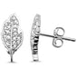 <span>DIAMOND CLOSEOUT! </span>.16ct G SI 14K White Gold Diamond Leaf Shaped Earring
