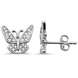 <span>DIAMOND CLOSEOUT! </span>.24ct G SI 14K White Gold Diamond Butterfly Earring