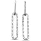 <span style="color:purple">SPECIAL!</span> .41ct G SI 14K White Gold Diamond Paperclip Earring