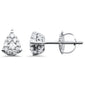<span style="color:purple">SPECIAL!</span> .28ct G SI 14K White Gold Round Diamond Pear Shaped Diamond Stud Earrings