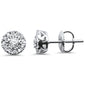 <span>DIAMOND CLOSEOUT! </span>.33ct G SI 14K White Gold Diamond Halo Earrings