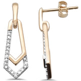 <span style="color:purple">SPECIAL!</span> .20ct G SI 14K Yellow Gold Diamond Ladies Drop Earrings