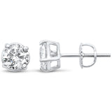 <span>DIAMOND CLOSEOUT! </span>1.53ct G SI 14K White Gold Diamond Solitaire Earrings