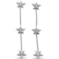<span style="color:purple">SPECIAL!</span> .24ct G SI 14K White Gold Diamond Star Drop Dangle Earrings