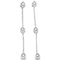 <span style="color:purple">SPECIAL!</span> .24ct G SI 14K White Gold Diamond Pear Shaped Drop Dangle Earrings