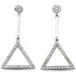 <span style="color:purple">SPECIAL!</span> .37ct G SI 14K White Gold Diamond Drop Dangle Earrings