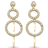 .38ct G SI 14K Yellow Gold Diamond Drop Dangle Earrings