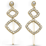 .38ct G SI 14K Yellow Gold Diamond Drop Dangle Earrings