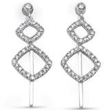 .38ct G SI 14K White Gold Diamond Drop Dangle Earrings