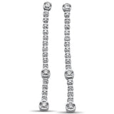 .32ct G SI 14K White Gold Diamond Dangle Earrings