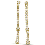 .31ct G SI 14K Yellow Gold Diamond Dangle Earrings