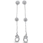 <span style="color:purple">SPECIAL!</span> .36ct G SI 14K White Gold Diamond Dangle Earrings