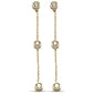 .25ct G SI 14K Yellow Gold Diamond Dangle Earrings