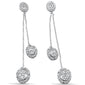 <span style="color:purple">SPECIAL!</span> .36ct G SI 14K White Gold Diamond Dangle Earrings