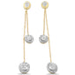 <span style="color:purple">SPECIAL!</span> .36ct G SI 14K Yellow Gold Diamond Dangling Earrings