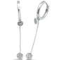 .15ct G SI 14K White Gold Diamond Dangle Earrings