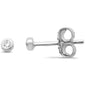 .03ct G SI 14K White Gold Diamond Petite Stud Solitaire Earrings