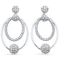 <span style="color:purple">SPECIAL!</span> .73ct G SI 14K White Gold Diamond Oval Shaped Dangling Earrings