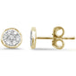 .19ct G SI 14K Yellow Gold Diamond Round Shaped Stud Earrings