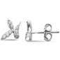 .22ct G SI 14K White Gold Diamond Bunny Ears Style Stud Earrings