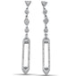 <span style="color:purple">SPECIAL!</span> .43ct G SI 14K White Gold Diamond Drop Dangle Earrings